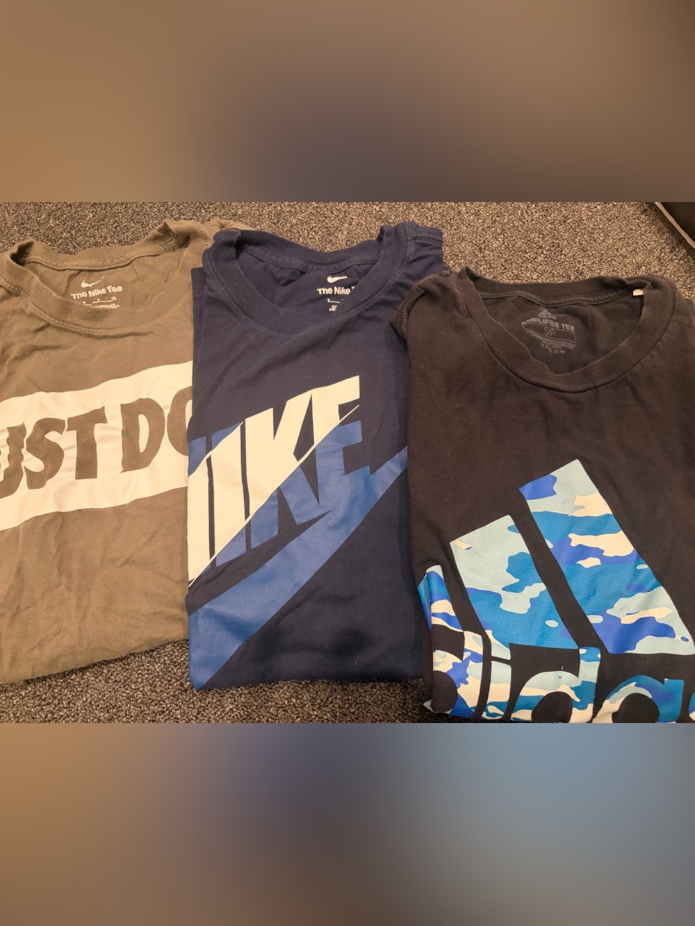 Nike Boys Short-Sleeve Graphic Tee Trio - Navy, Black, Olive